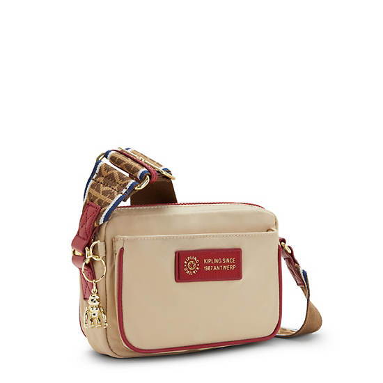 Kipling Abanu Crossbody Bags Natural Beige Combo | CA 1034RV